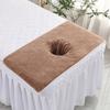 40*80cm Beauty SPA Massage Bed Bandana Coral Towelling Face Towel with Hole Massage Table Planking