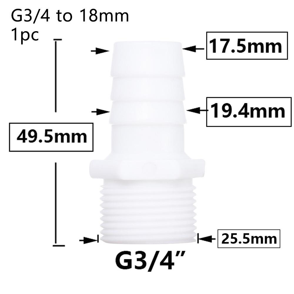 1/10 шт., соединительный шланг для системы капельного орошения, фитинги для труб, резьба 3/4 дюйма, муфта для зазубренной трубы