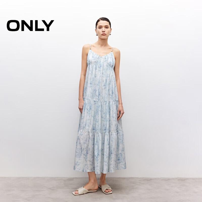Only Летнее эфирное курортное платье макси на бретельках 2025