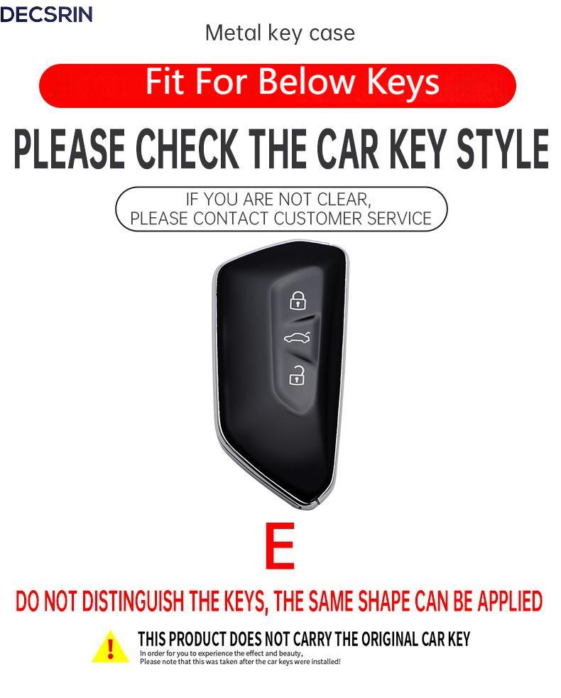 Чехол для ключа автомобиля Брелок для VW Volkswagen Golf 8 MK8 ID.3 ID.4 Cupra Skoda Octavia A8 SEAT Leon MK4 2020 2021 Formentor Tarraco