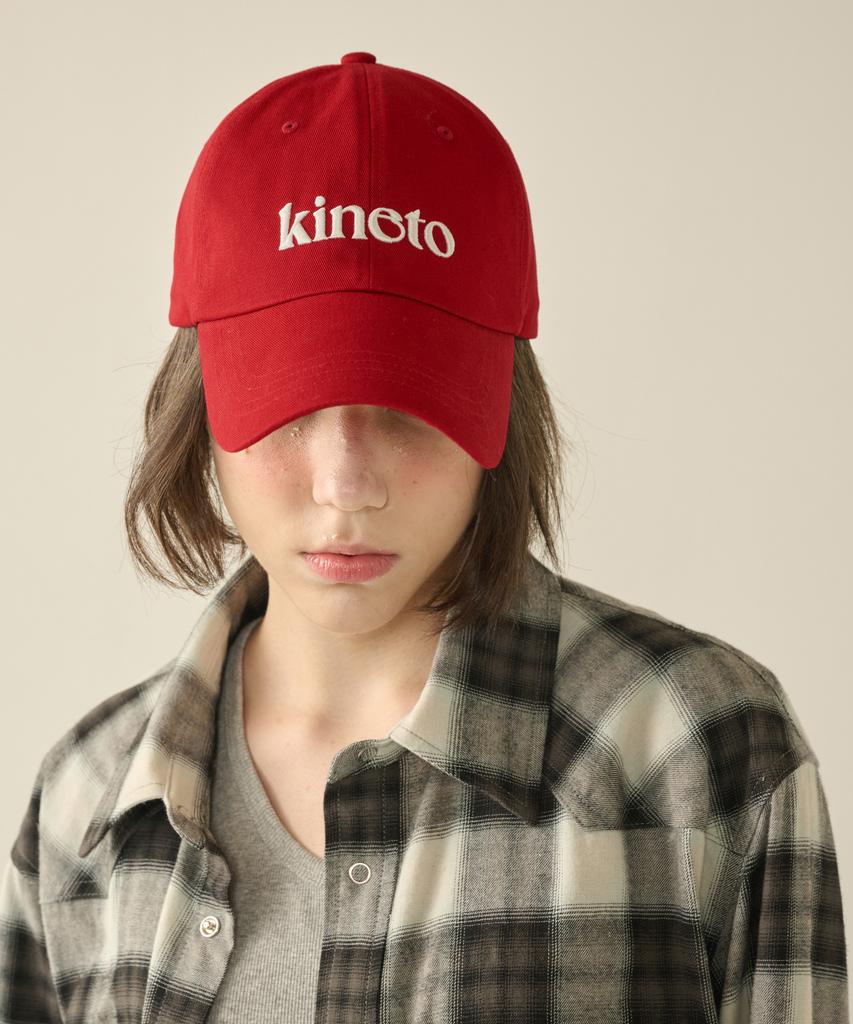 KINETO Женская кепка с логотипом_Красная