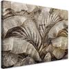 Canvas Print Palm Leaf Jungle On Imitation Concrete