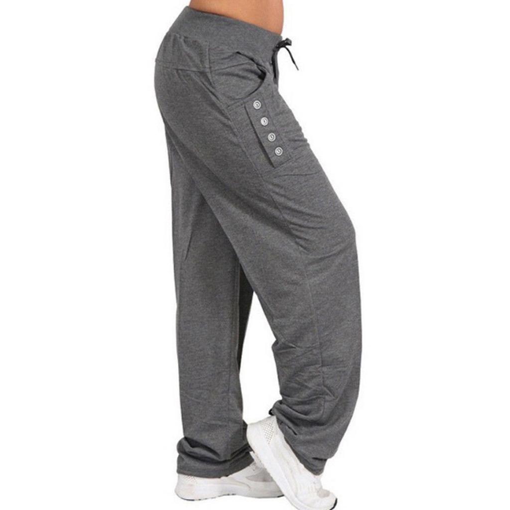 Женские однотонные свободные повседневные спортивные брюки на шнурке для бега и отдыха