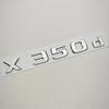 3D ABS Car Letters Rear Trunk Badge Logo X250d X350d Emblem Decals For Mercedes Benz Pickup Truck X250d X350d Tail Accessories JZX4