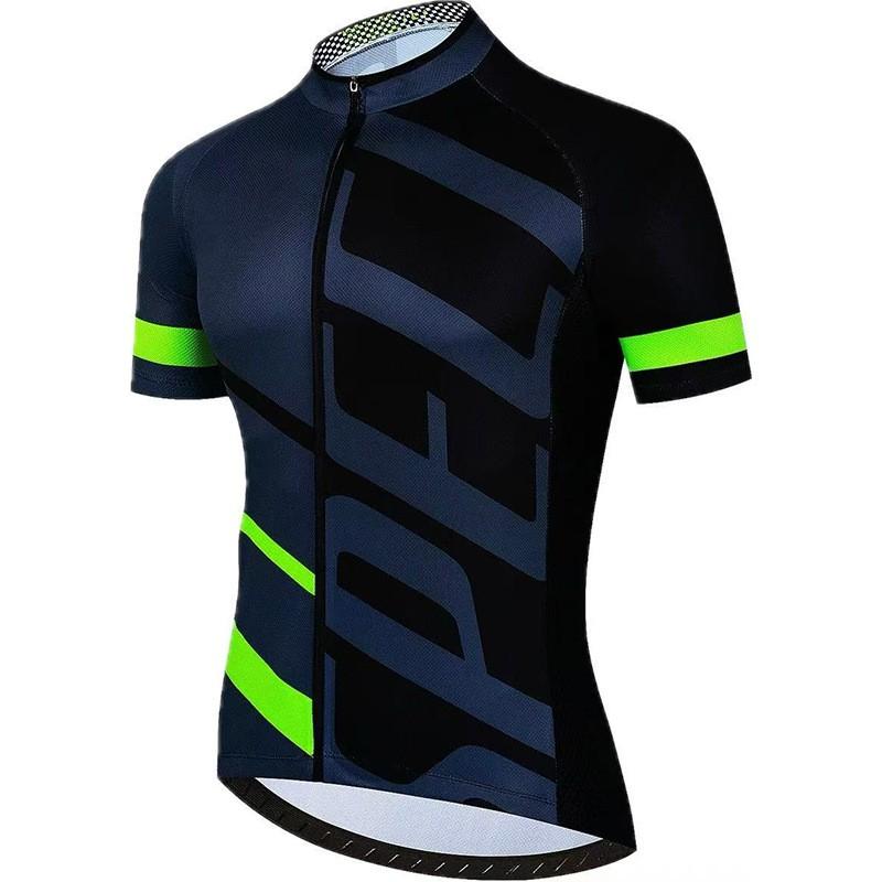 Men Women Cycling Jersey Bib Shorts Set Fluorescent Green Red Black Quick Dry Breathable Sportswear