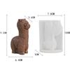 3D Alpacas Silicone Candle Mold DIY Cute Animal Scented Candle Soap Craft Gifts Making Resin Plaster Molds Home Decor Supplies
