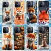 Чехол для телефона с животным лисой для Xiaomi Redmi 13 13C 14C 12 12C 10 10A 10C 9 9A 9C 9T 8 8A 7 7A 6 Pro 6A K70 K60 K40 K20 S2
