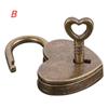 Antique Brass Wooden Case Hasp Vintage Decorative Jewelry Gift Box Suitcase Hasp Latch Hook Furniture Buckle Clasp Lock
