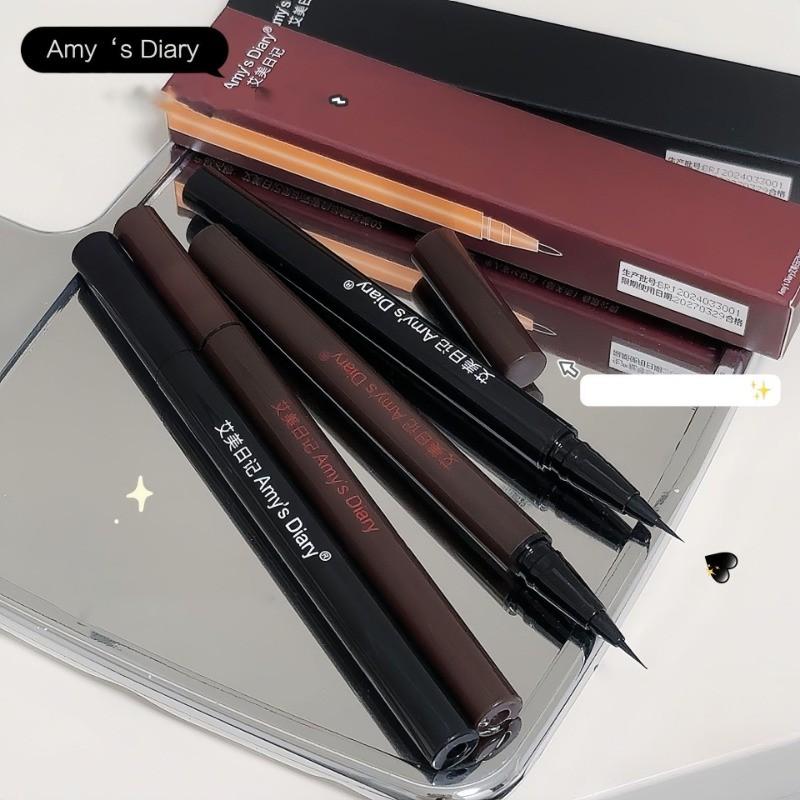 Быстросохнущая натуральная трехмерная ручка шелкопряда Контурирующая жидкая подводка для глаз Ежедневный макияж глаз Водостойкий стойкий макияж Модный женский макияж