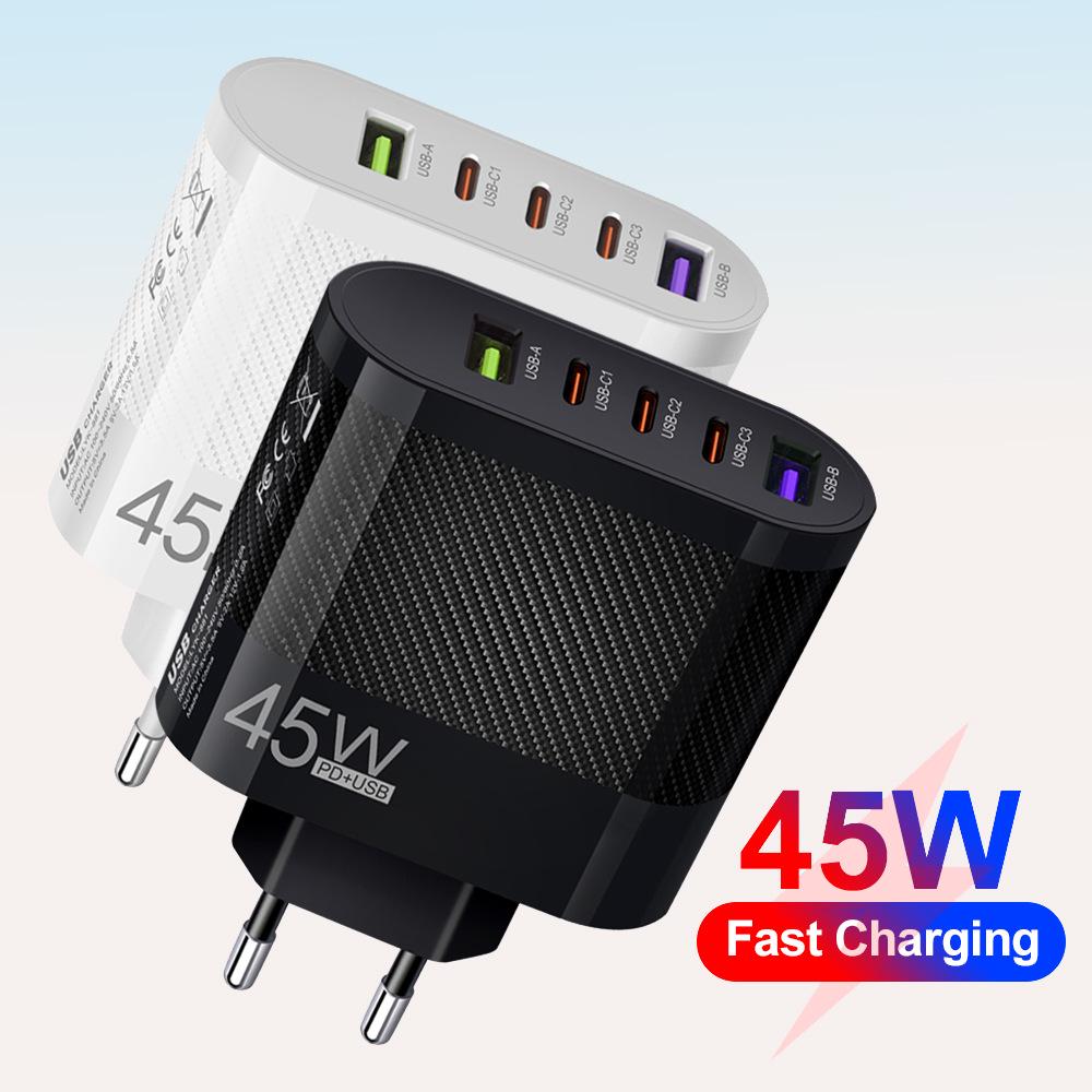 3.5A Multi-Port Charger: Type-C & USB Ports with US/EU/UK Plugs