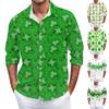 Мужская летняя новая свободная рубашка с длинным рукавом с принтом, кардиган, пляжная рубашка