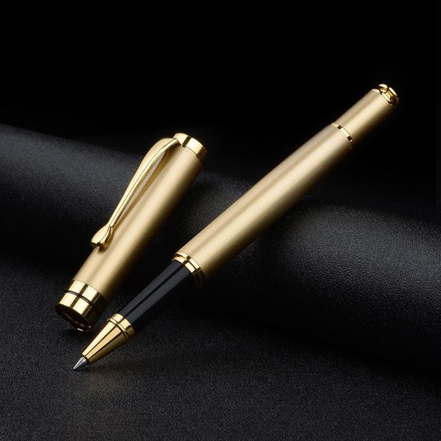 Hiigh Quality Full Metal Luxury Business Men Signature Roller Ballpoint Pen Good Quality Signature Pen Buy 2 Send Gift