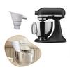 Yousheng Воронка для муки для миксера KitchenAid Силиконовая насадка-воронка для миксера KitchenAid Artisan KSM150 5-Quart Складная, для выпечки без беспорядка