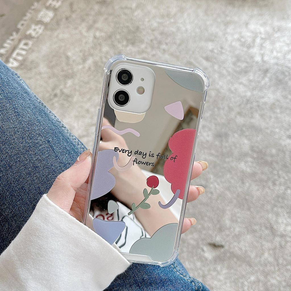 Совместимый зеркальный чехол для iPhone 14, 15, 16 Pro; Huawei Mate 50; Честь 90