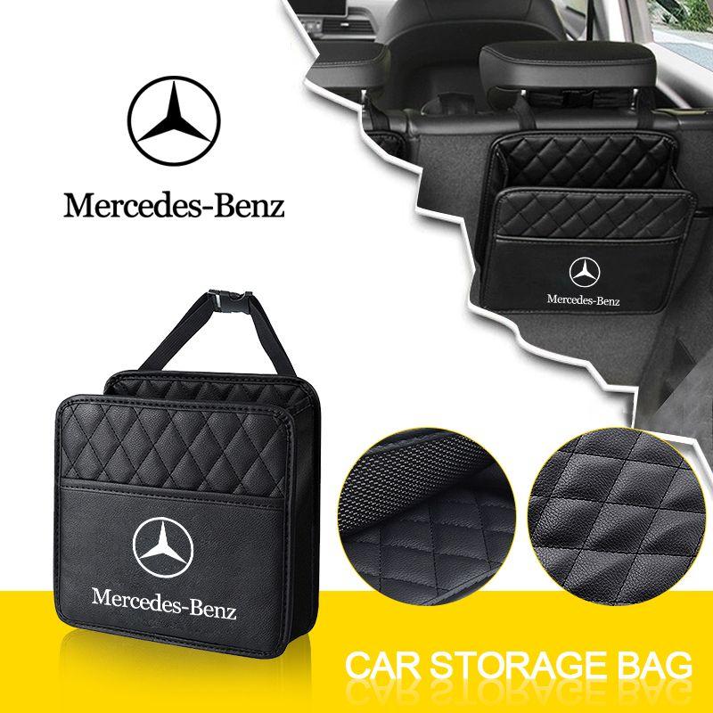 Multi-function Car Storage Bag Automobile Seat Back Storage Pocket For Mercedes-Benz AMG C500 C200 C300 A B C E GLA CLA GLK GL ML GLE