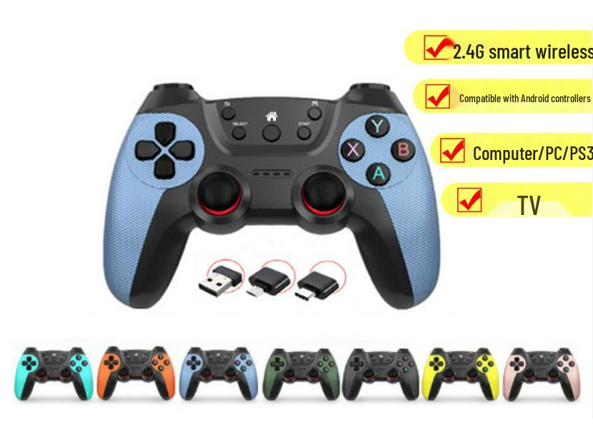 Беспроводной игровой контроллер 2.4G для Android, PS3, ПК, ТВ, мобильных устройств и Steam