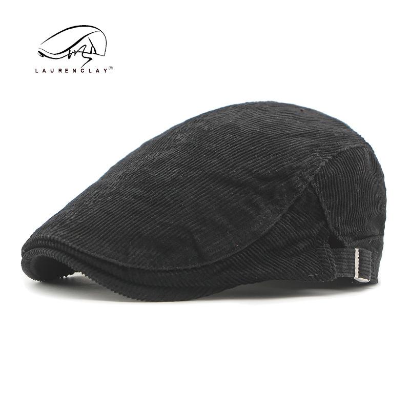 Autumn and Winter New Style Big Size Corduroy Berets Hat Men Women British Retro Painter Hat Casual Vintage Forward Hat Ivy Cap