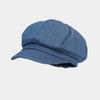European and American street fashion women's denim octagonal hat autumn new simple light board cap outdoor sun hat