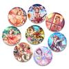 32/44/58mm Cute Anime Bang Dream Brooch Bag Decor Collection Kasumi Toyama Collar Badge Cartoon Lapel Pins Jewelry Gifts