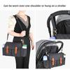 Large Capacity Stroller Storage Bag Convertible Shoulder Bag Crossbody Diaper Bags for Moms Baby Carriage Hanging Bag Accessory