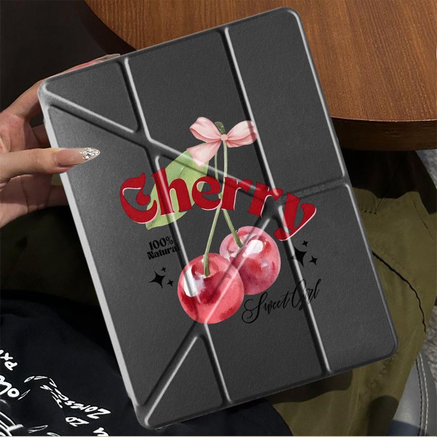 Фруктовый Чехол-Держатель для Вишни Чехол для Планшета Для iPad Air 4 5 M3 M2 1 2 M4 11 дюймов Pro 2025 Pro 11-го 10-го 9-го 8-го 7-го 12.9 дюймов Mini 6 7