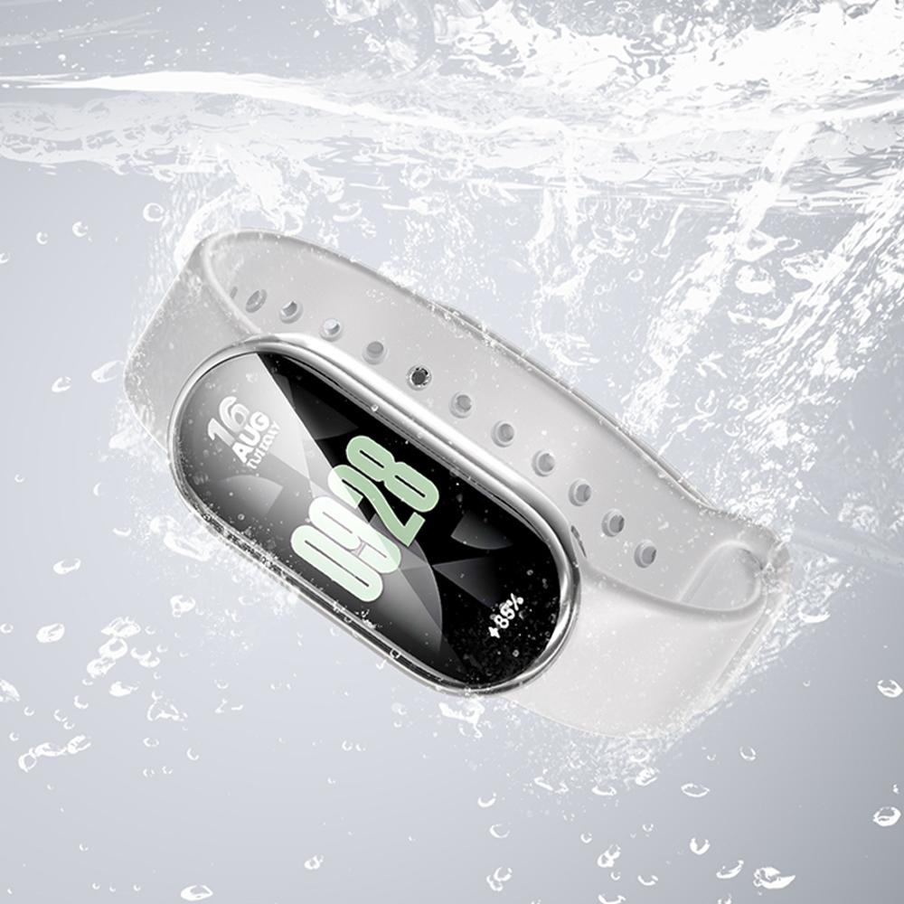 Чехол для Xiaomi Mi Band 9 Аксессуары ремешки Защитный бампер по всему корпусу из мягкого ТПУ Защитная пленка для экрана Чехол для часов MiBand 9 защитный