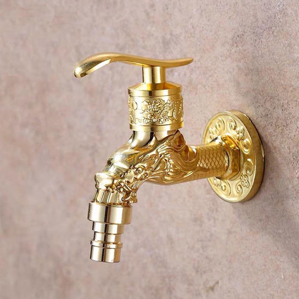 Metal Fast Open Faucet Antique Mop Pool Cold Tap Cold Water Faucet Outdoor Garden Wash Basin Tap