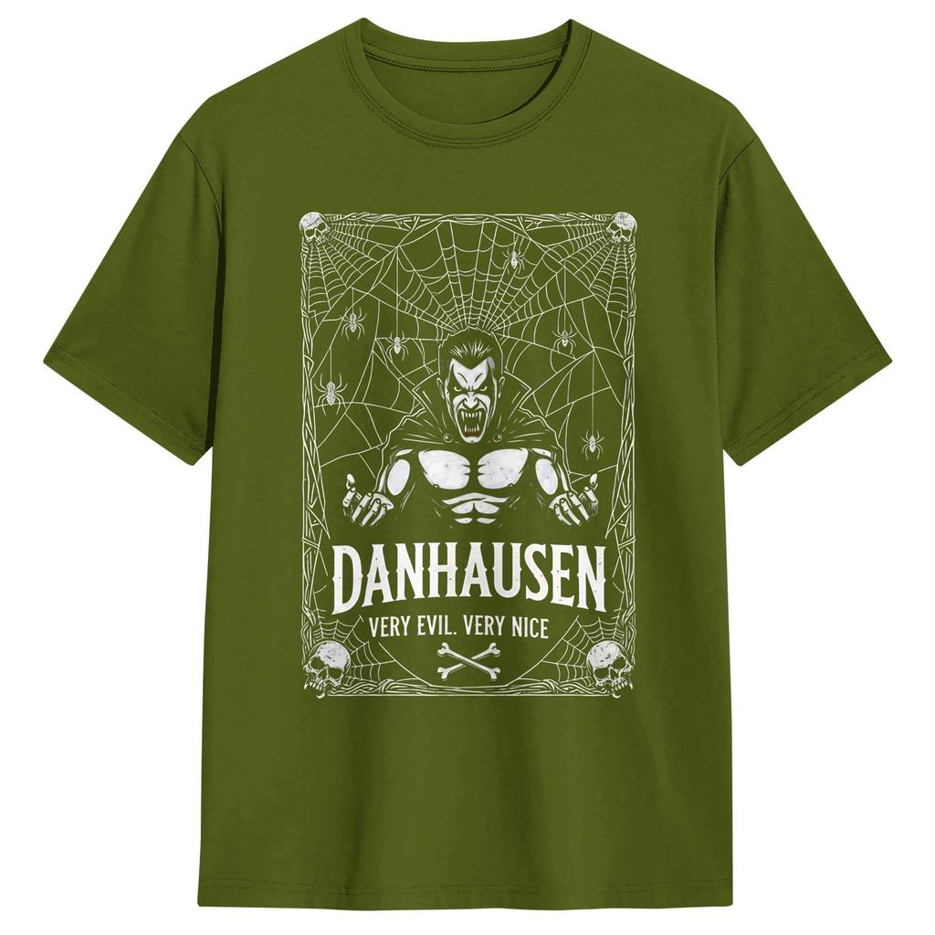 Danhausen Wrestling Retro Style Unisex T Shirt Casual Tees Short Sleeve Round Neck TShirts Cotton Graphic Printed Clothing