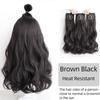 Синтетические волосы для наращивания, длинные прямые, вьющиеся, волнистые, натуральный искусственный парик, женский зажим на заколке, цельные волосы для женщин
