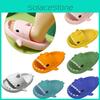 Милые мультяшные тапочки с акулами для малышей для мальчиков и девочек, нескользящие, мягкие дышащие сандалии из ЭВА