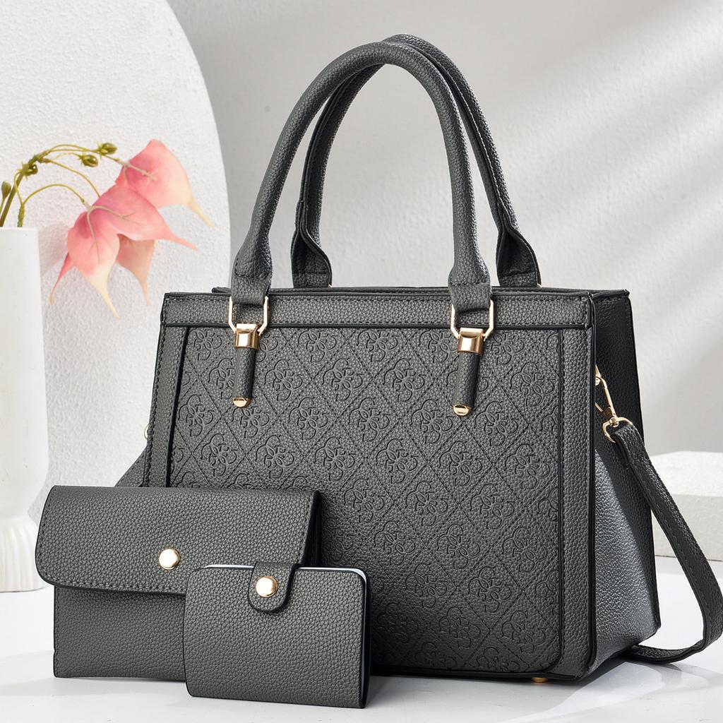 Новый высококачественный модный дамский цветочный комплект из трех предметов, большая вместимость, простая сумка на плечо «все в одном», трендовая сумка