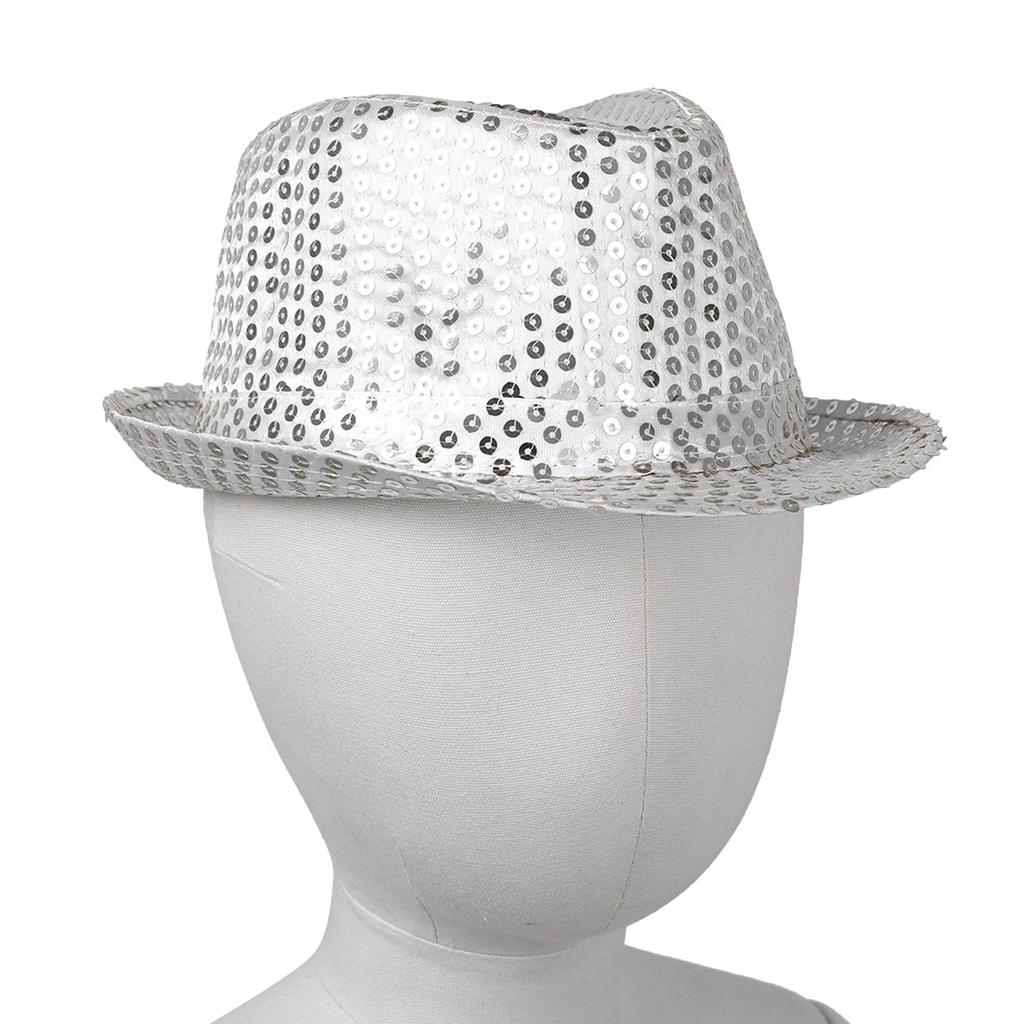 Детский блестящий жилет с блестками для мальчиков и шляпа для джазового танца, сценический костюм