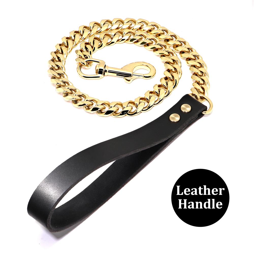 Нержавеющая сталь, металлические золотые аксессуары для собак, ошейник-цепочка, ошейник для дрессировки домашних животных для средних и больших собак, питбуль, французский бульдог