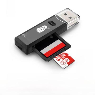 Chuanyu C296 Высокоскоростной многофункциональный картридер для карт TF, SD, microSD