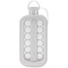 Foldable Ice Ball Maker Kettle Portable Silicone Plastic Ice Making Bottle Mold for Home Use Grey