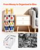 Plastic Stackable Storage Bins, 27.6 x 14 x 13 cm (8 Pack), Plastic Containers for Organizing & Storage Bins for Closet, Garage, Small Parts, Office