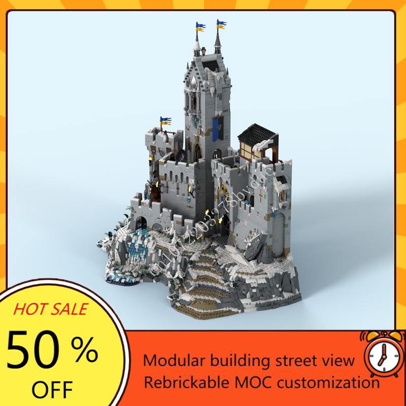 4772 детали MOC Горная крепость DIY Модель-пазл Индивидуальный средневековый замок База для апгрейда Рождественская игрушка Подарок от Sleepless Night
