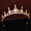 Baroque Bride Wedding Crown Tiara Wedding Dress Accessories Exquisite Alloy Rhinestone Crown Hair Accessories