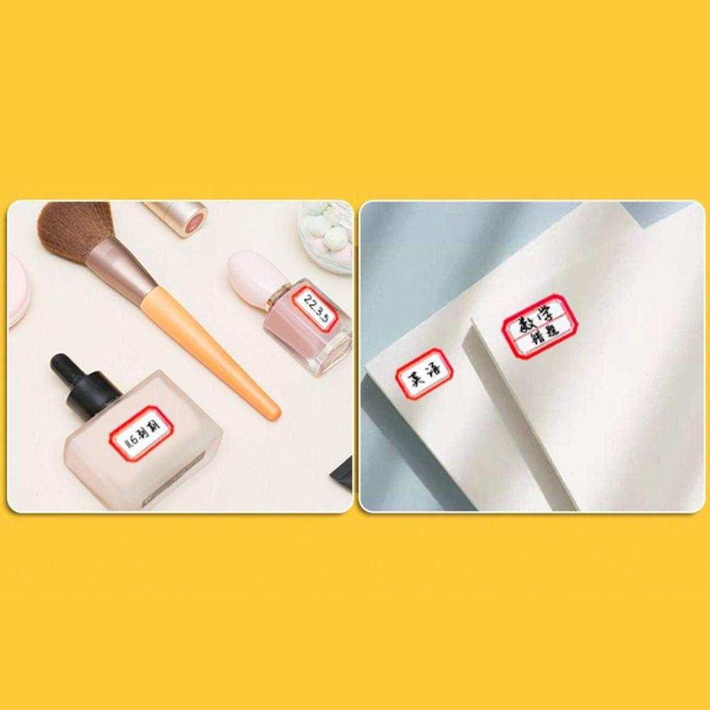 50Sheets Multiple Sizes Self-adhesive Label Paper Colored Name Tag Stickers  Home