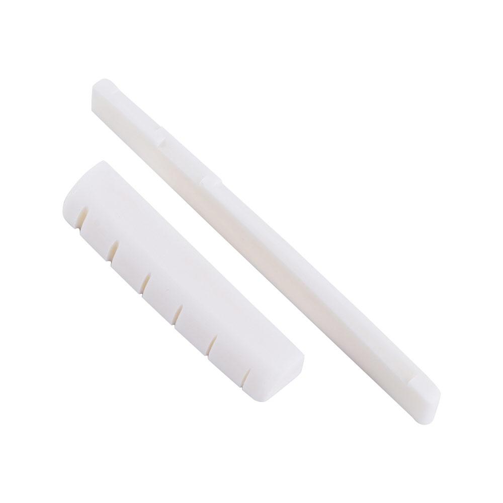 Guitar Accessories Stringed Instruments Bone Bridge Acoustic Guitar Saddle and Nut Guitar Bridge