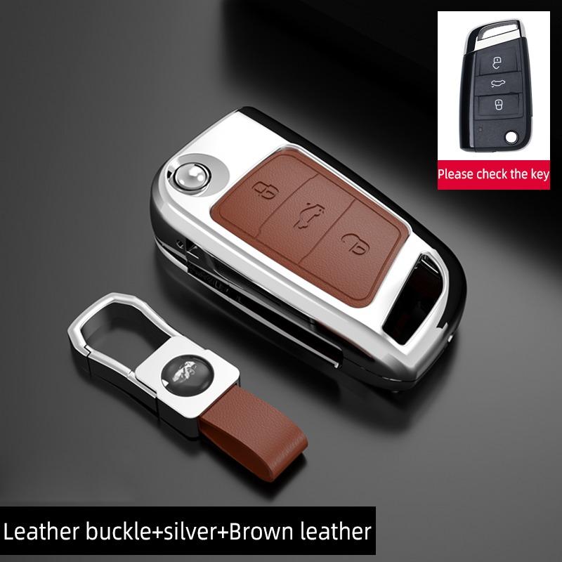 Чехол для ключей из цинкового сплава для VW Volkswagen Magotan Passat B8 Skoda Superb Kodiaq A7, защитный чехол с дистанционным управлением без ключа