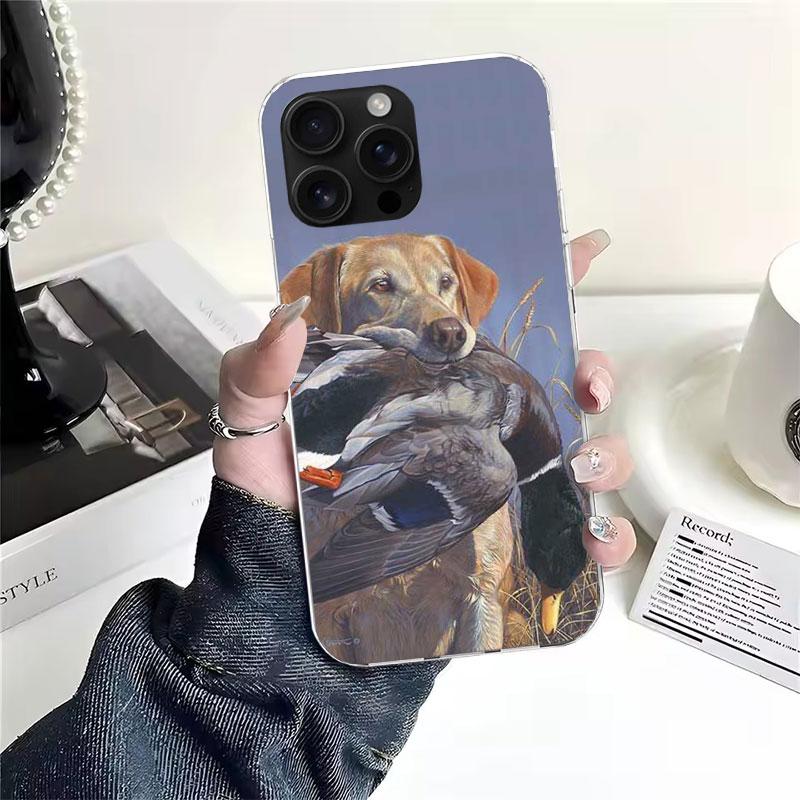 Hunter Dog Hunting Soft Phone Case For IPhone 11 17 Air 16E 16 Pro Max 15 + 14 Plus 13 Mini 12 Apple 7 SE 8 Fundas Coque 11 17 A