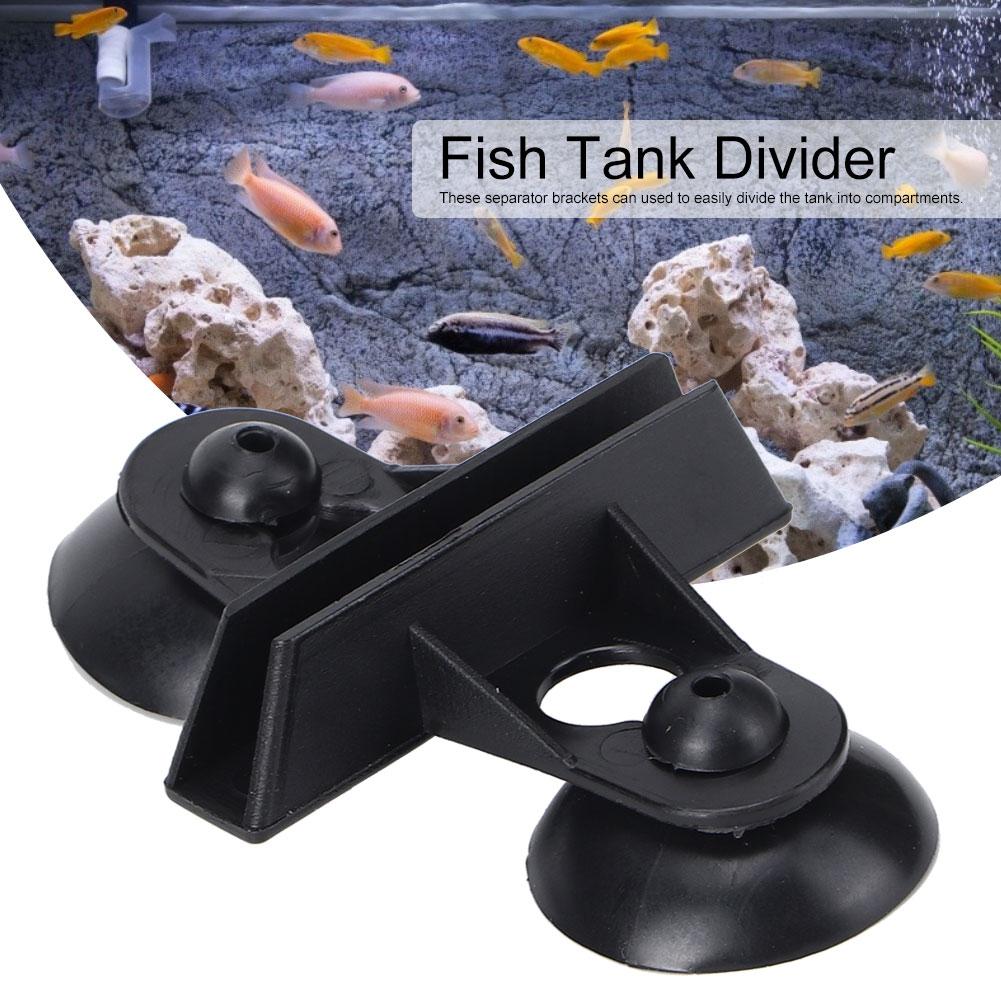 40PCS PVC Aquarium Fish Tank Suction Cup Separating Board Divider Support ClipBlack