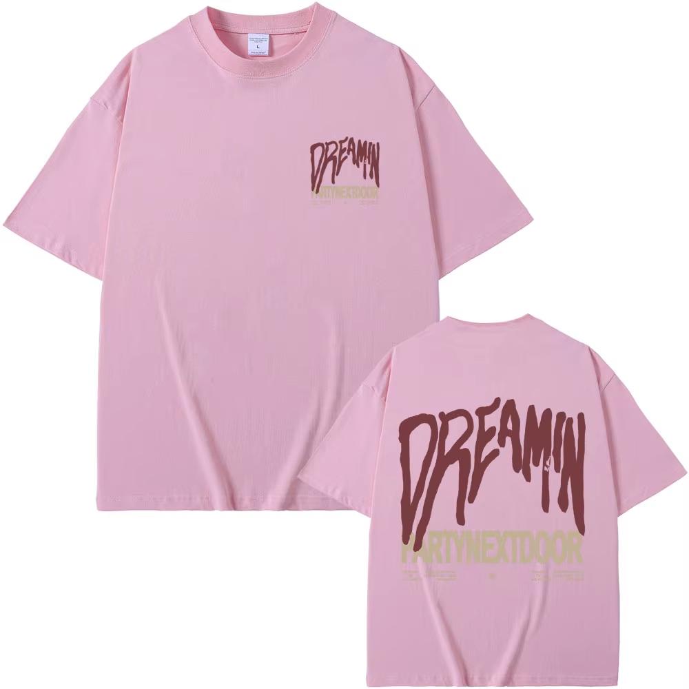 Горячая Распродажа Рэпер Partynextdoor Dreamin Футболки с Графическим Принтом Мужские Женские Хип-Хоп Футболка с Принтом Круглый Вырез Повседневная Футболка