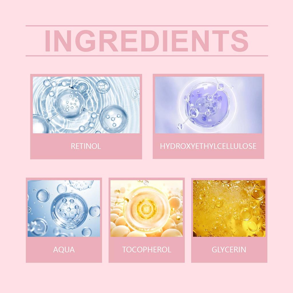 Facial Retinol Serum Moisturizing Face Serum For Wrinkles, Fine Lines, And Uneven Skin Tone,30ML