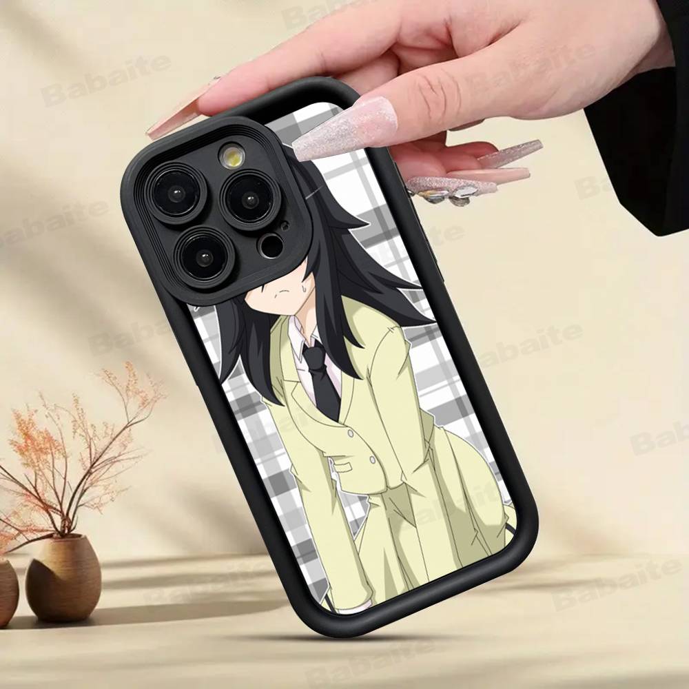 Watamote K-Kuroki T-Tomoko Для IPhone 17 Pro Max 13 16 15 11 12 14 Plus Ударопрочный Мягкий Чехол для Телефона