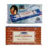 Satya Nag Champa & Dark Cinnamon Incense Sticks Agarbatti 1+1Combo(180 GM+180GM ) Box | 12 Packs of 15 Grams Each In a Box | Export Quality