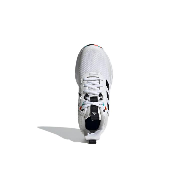 adidas OwnTheGame 2.0 Нескользящие Износостойкие Средневысокие Баскетбольные Кроссовки Бело-Черные Детские H01556