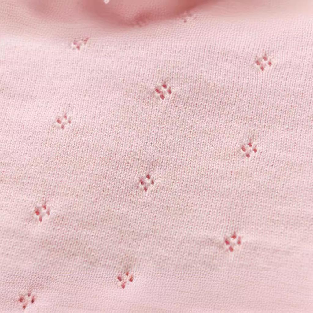 Кардиган с длинными рукавами для девочек, детские вязаные свитера с застежкой на пуговицы, топы