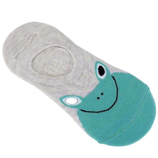 Женские невидимые хлопковые носки с нескользящей подкладкой для лоферов с низким вырезом и животным